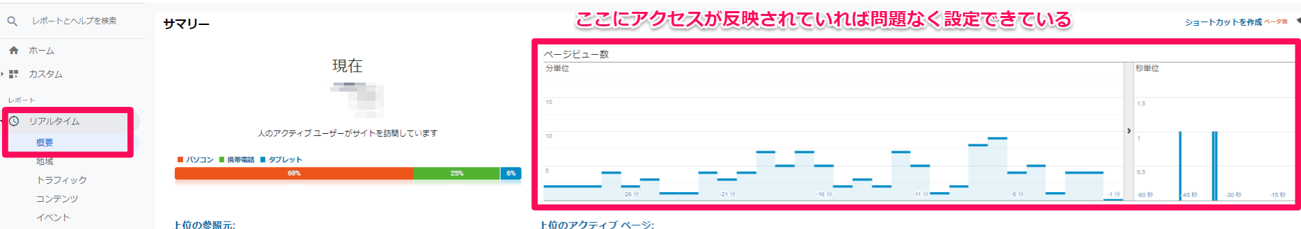 リアルタイムレポート