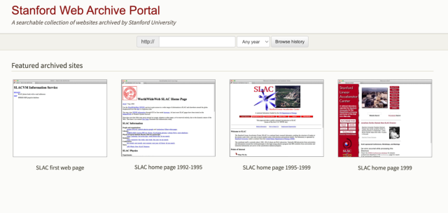 Stanford Web Archive Portal