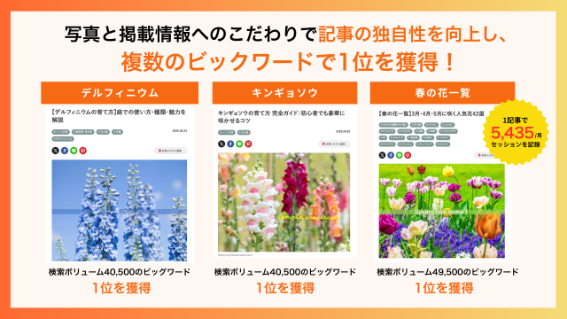 株式会社3and garden様